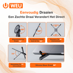 WEU® MAGFOLD 3-in-1 Magnetic Stand – Laptop & Phone Holder Adjustable 360°