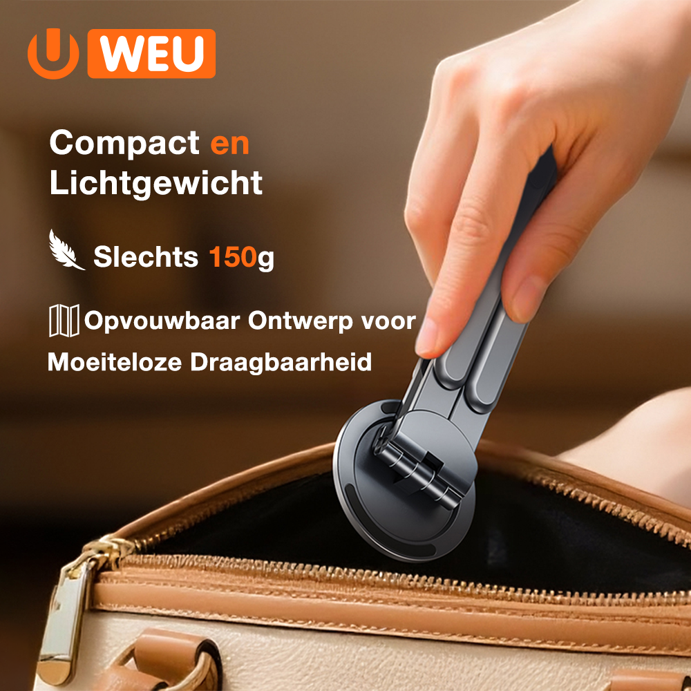 WEU® MAGFOLD 3-in-1 Magnetic Stand – Laptop & Phone Holder Adjustable 360°